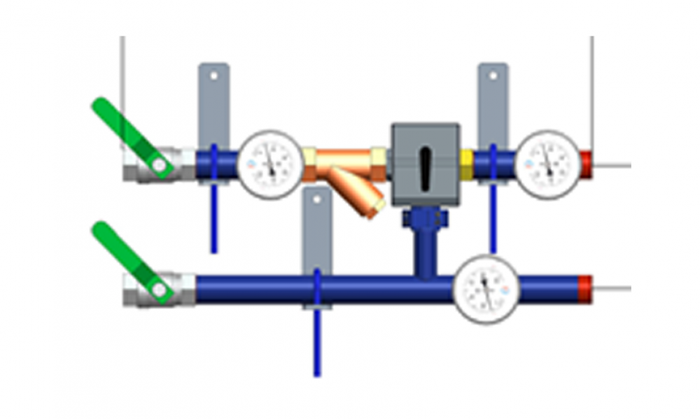 Узлы холодоснабжения с 3-ходовыми клапанами