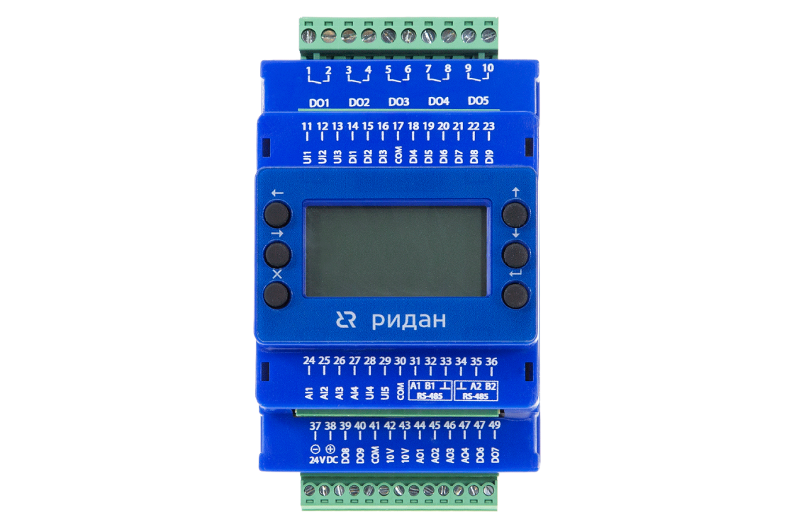 Ридан 080G0112R — контроллер системы вентиляции Р-ВК 101, напряжение питания 24 В постоянного тока