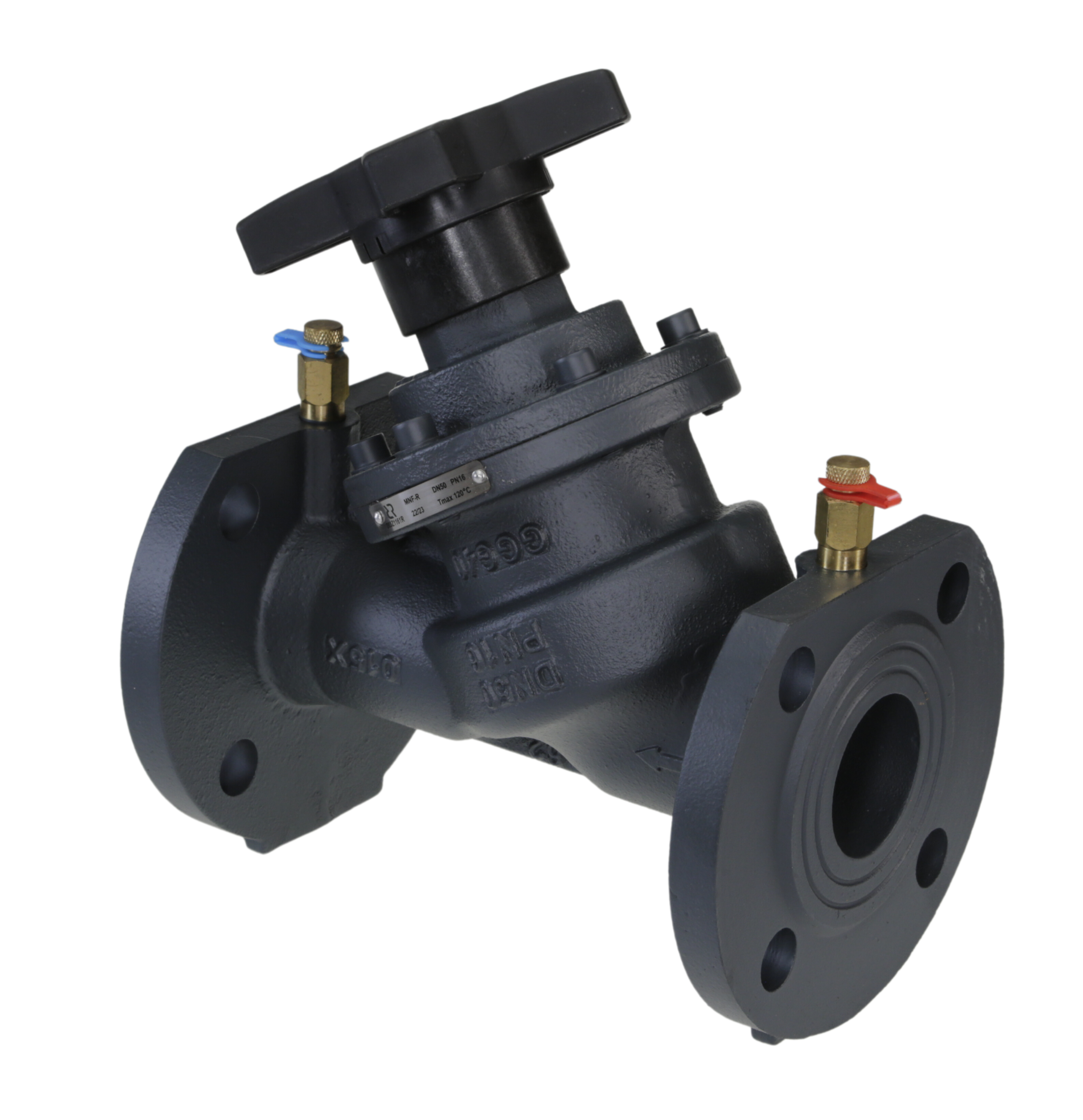 Ридан MNF-R 003Z1190R DN350 — Ручной балансировочный клапан, фланцевый, PN16, Tmax 120 °C