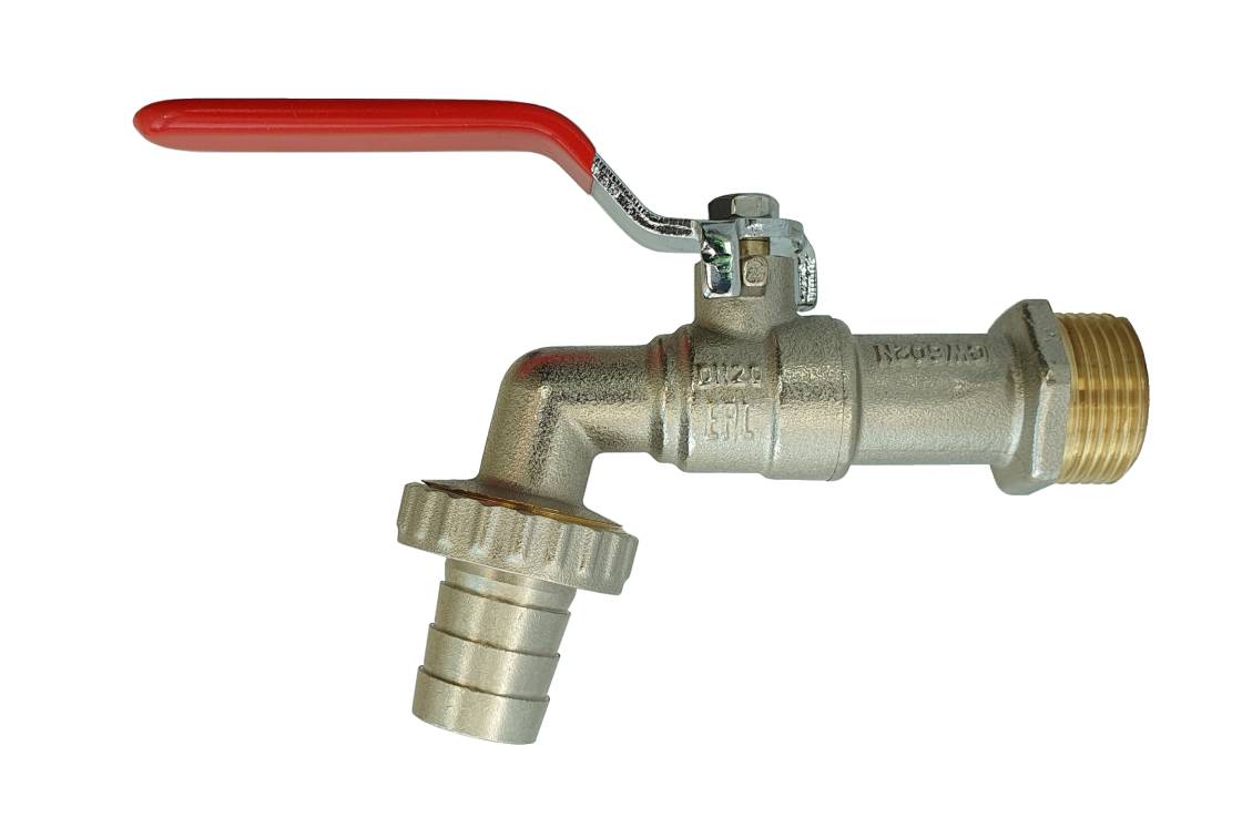 Ридан BVR-CR 065B8300RG — Кран шаровой ГОСТ спускной под шланг PN10 DN15; Т -20 ℃ ...+95 ℃; материал корпуса латунь