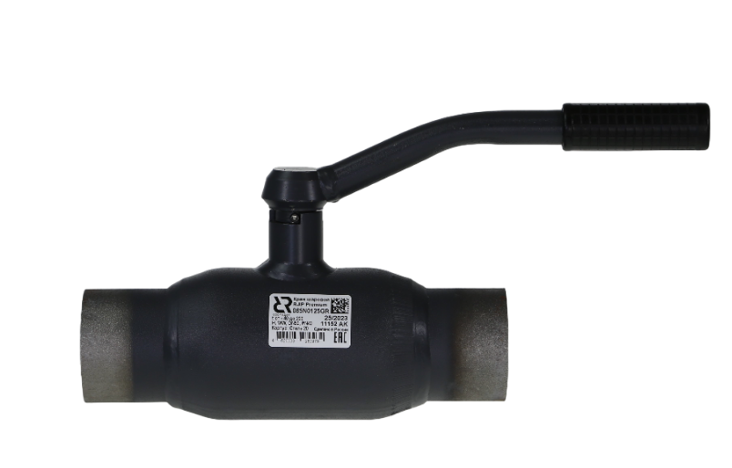 Ридан RJIP Premium 065N0115GR — Кран шаровой WW DN32 PN40 (приварной, с рукояткой, стандартный проход)