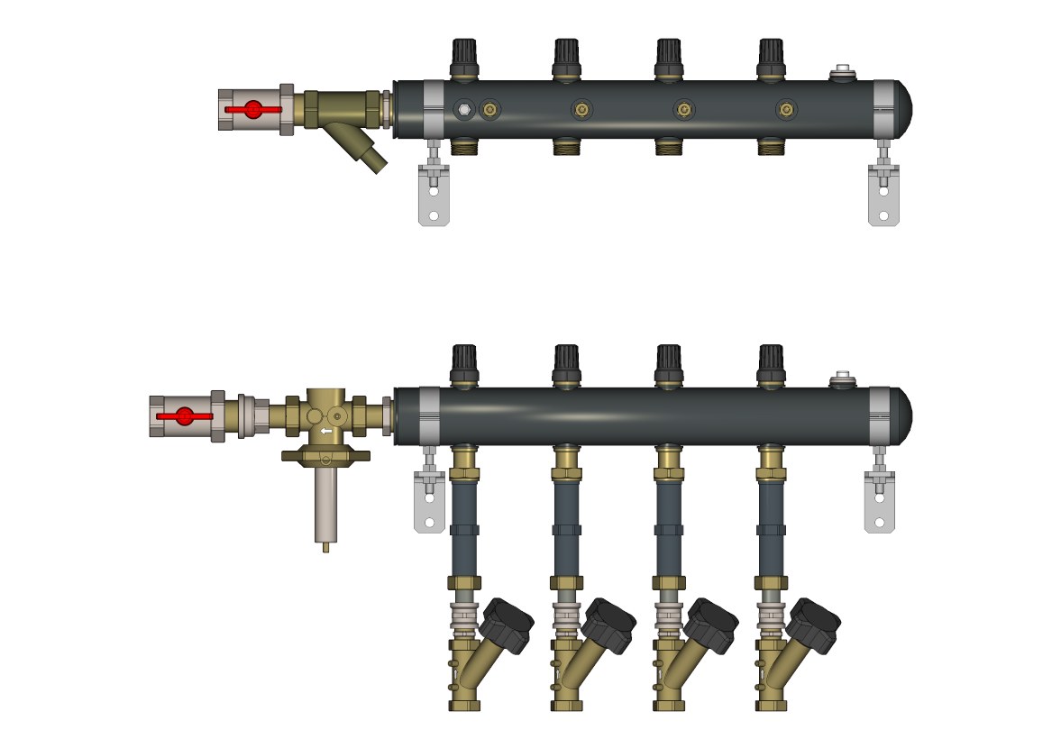 Ридан TDU.5R 162L2018R — Узел распределительный этажный DN50-6L-25-APT20-MNT15