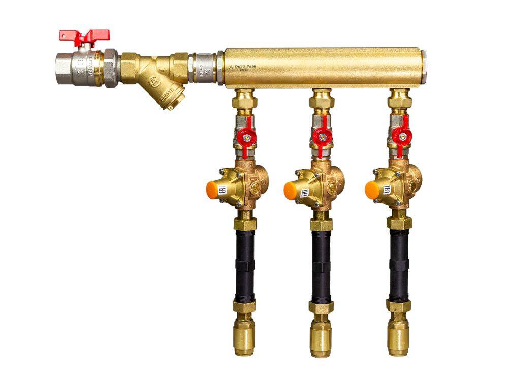 Ридан WDU.3R 160W1087R — Узел распределительный этажный для систем водоснабжения V1 DN32-8L-20-BV15