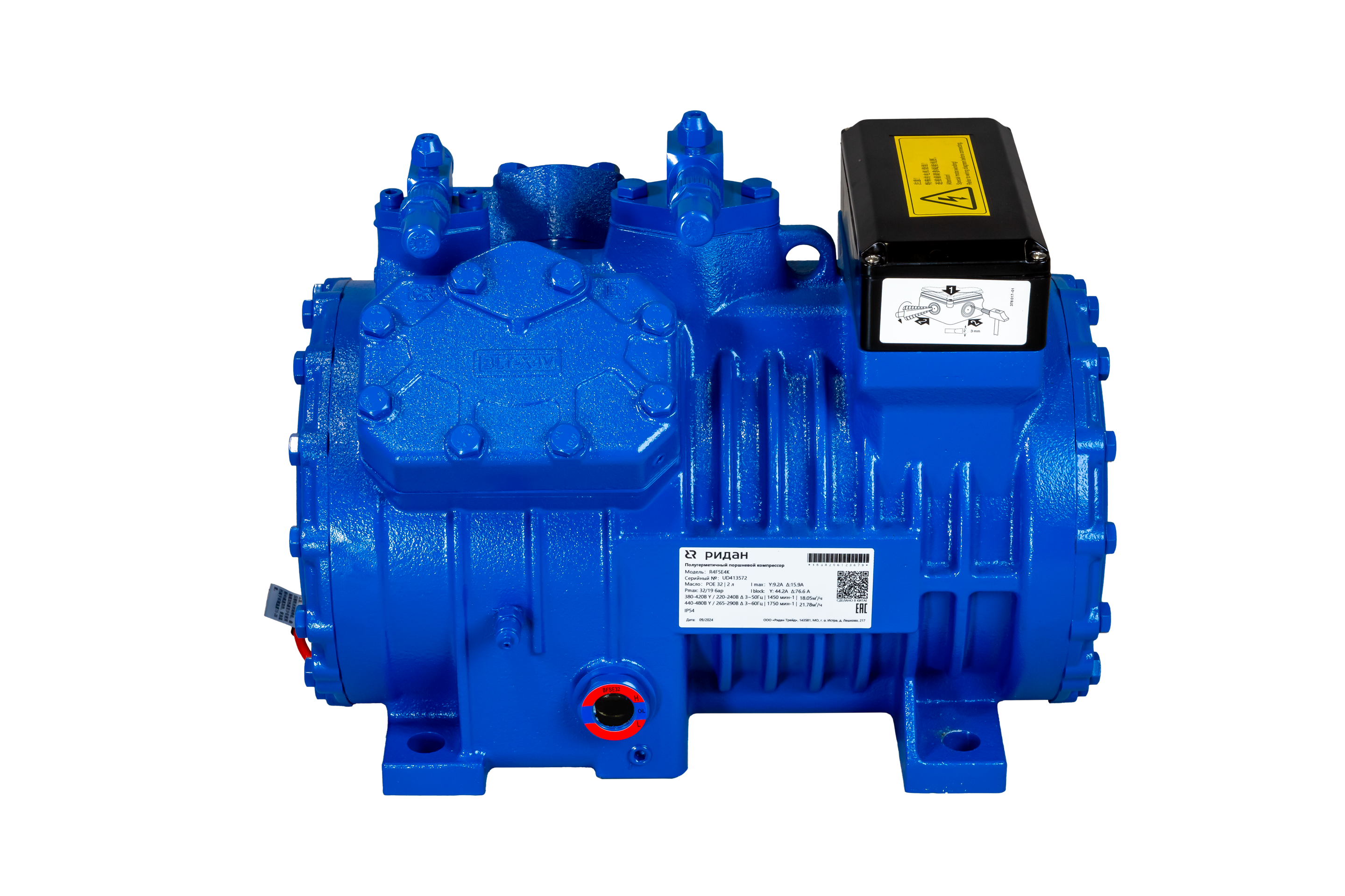 Ридан 171R2413 — Полугерметичный поршневой компрессор R4D8E4K
