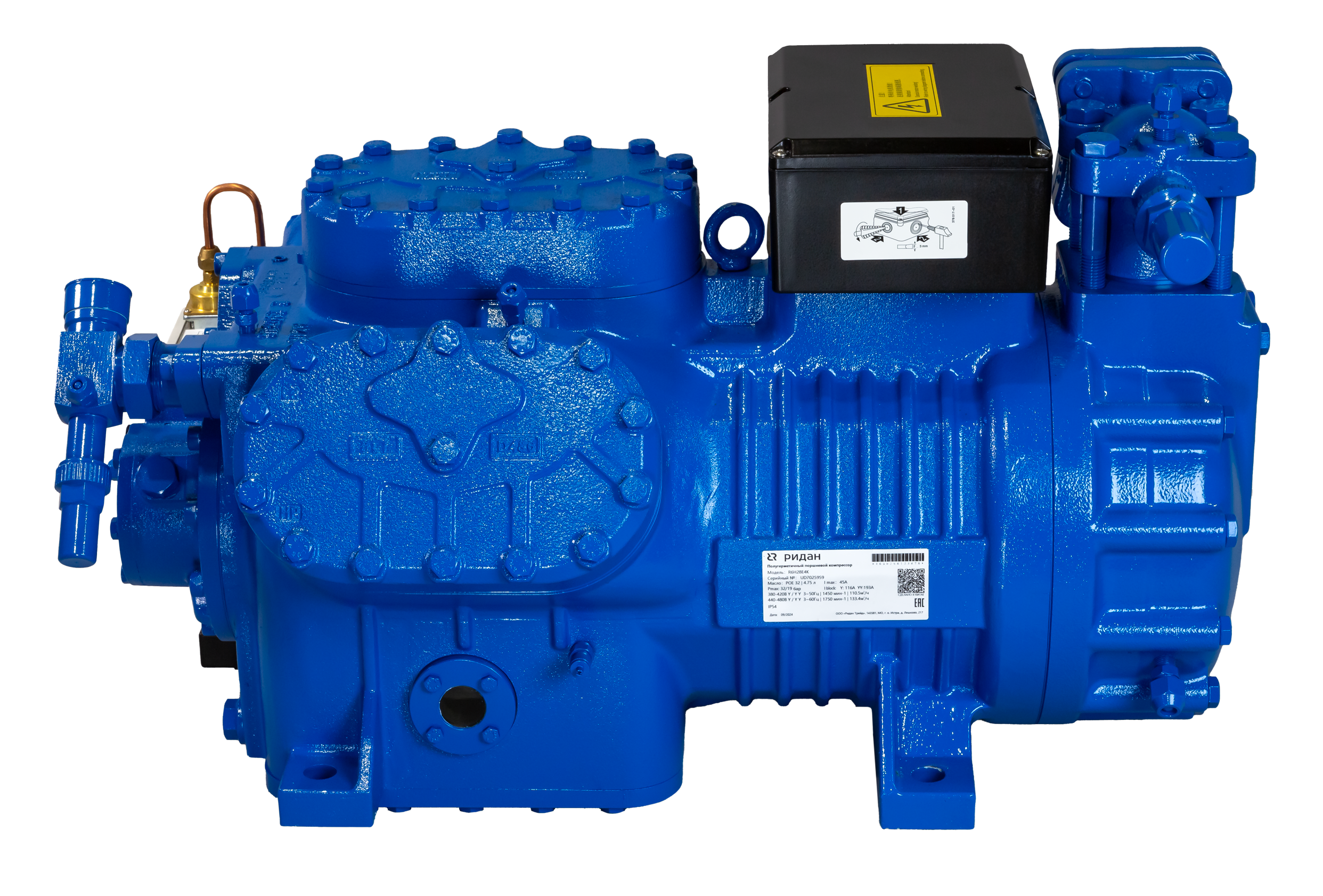 Ридан 171R2632 — Полугерметичный поршневой компрессор R6G32E4K