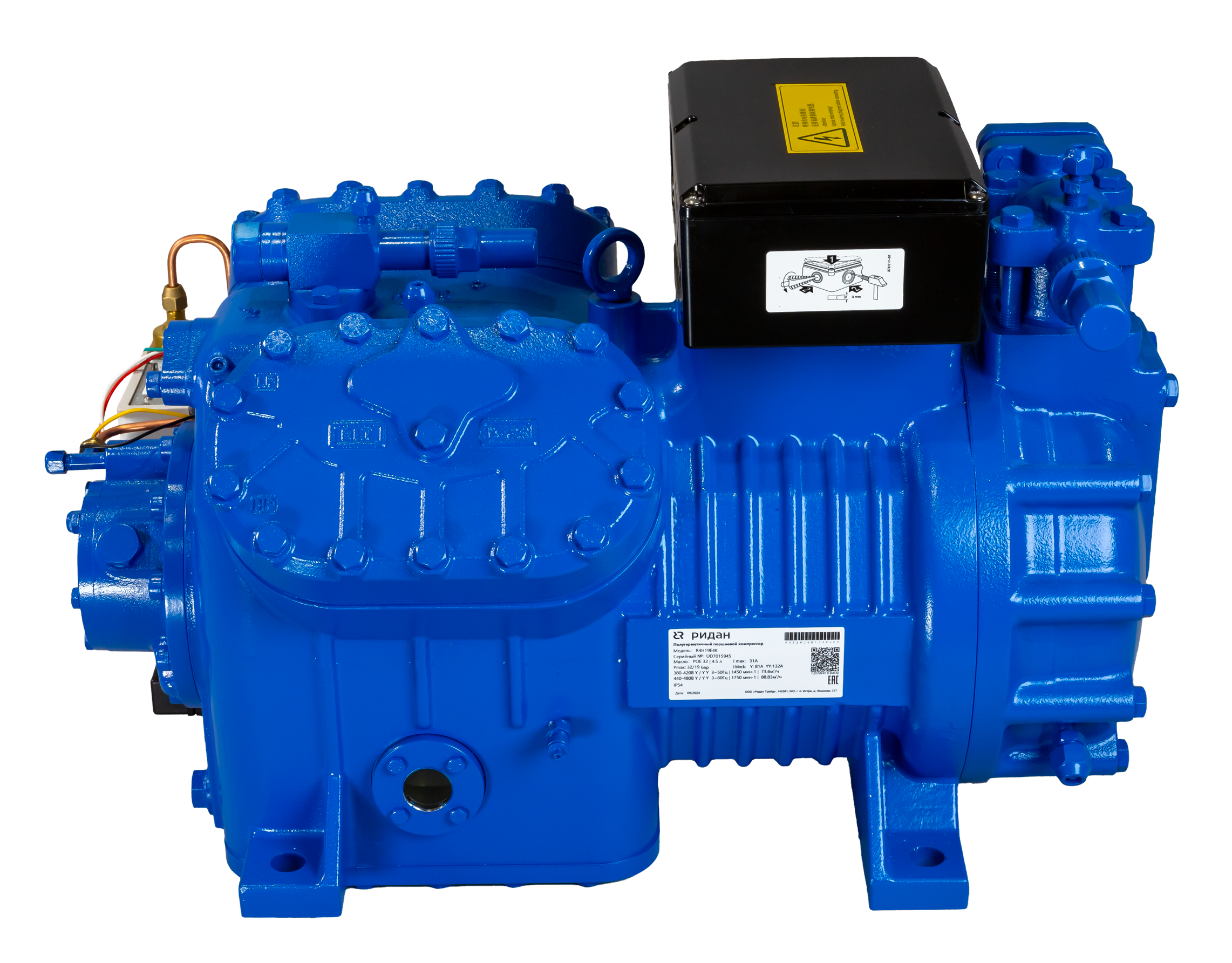 Ридан 171R4407 — Полугерметичный поршневой компрессор R4G30E4K