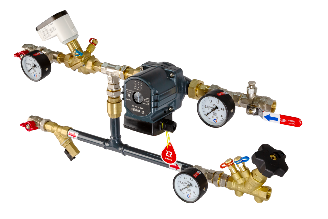 Ридан 122W0108LR — Узел теплоснабжения АУУ-AQT-LF-4-15-15-C-S левый, 0-10В L