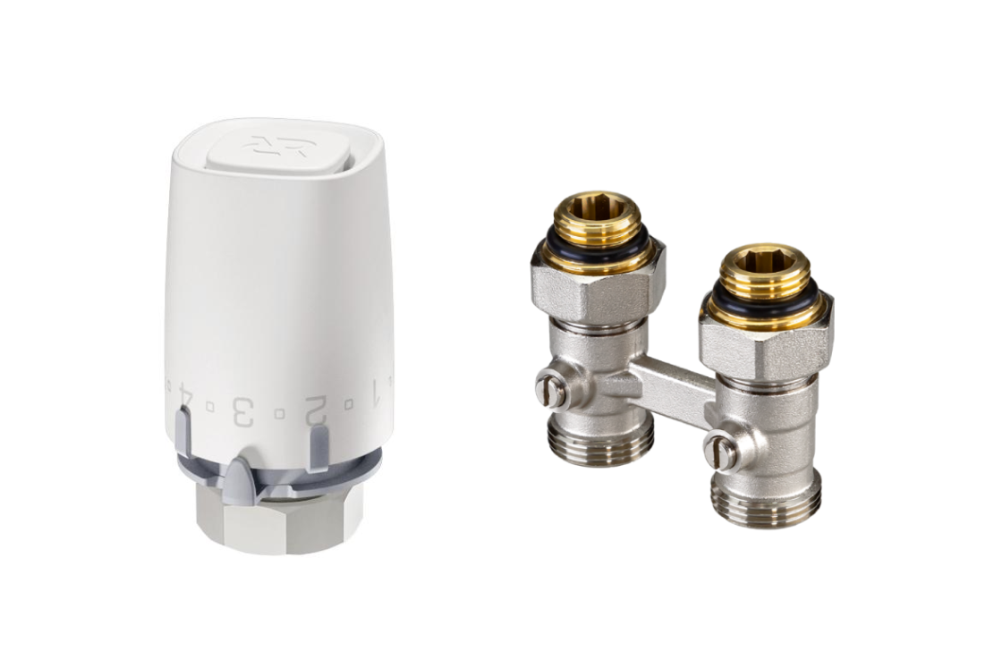 Комплект LV-KB/TR 9001 Ultra для радиаторов с нижним подключением Ридан