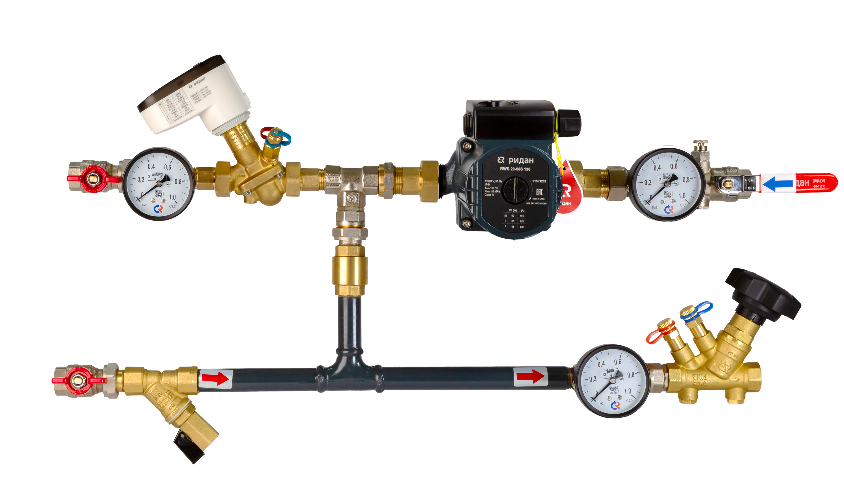 Ридан 122W0103LR — Узел теплоснабжения АУУ-AQT-218-40-40-C-S левый, 0-10В L